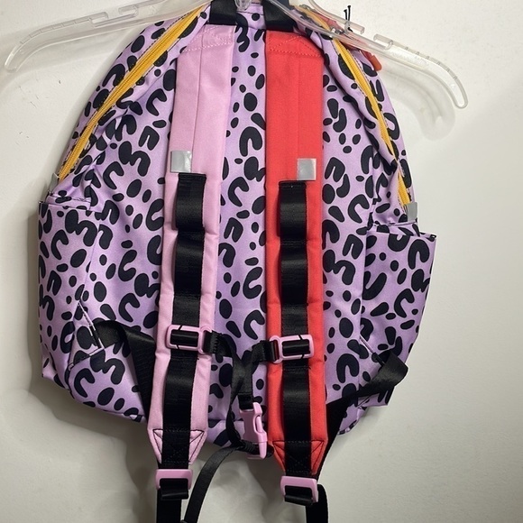 STATE Bags Kids' Reflective Kane Backpack purple black animal print NWT SOLD OUT - Picture 6 of 9